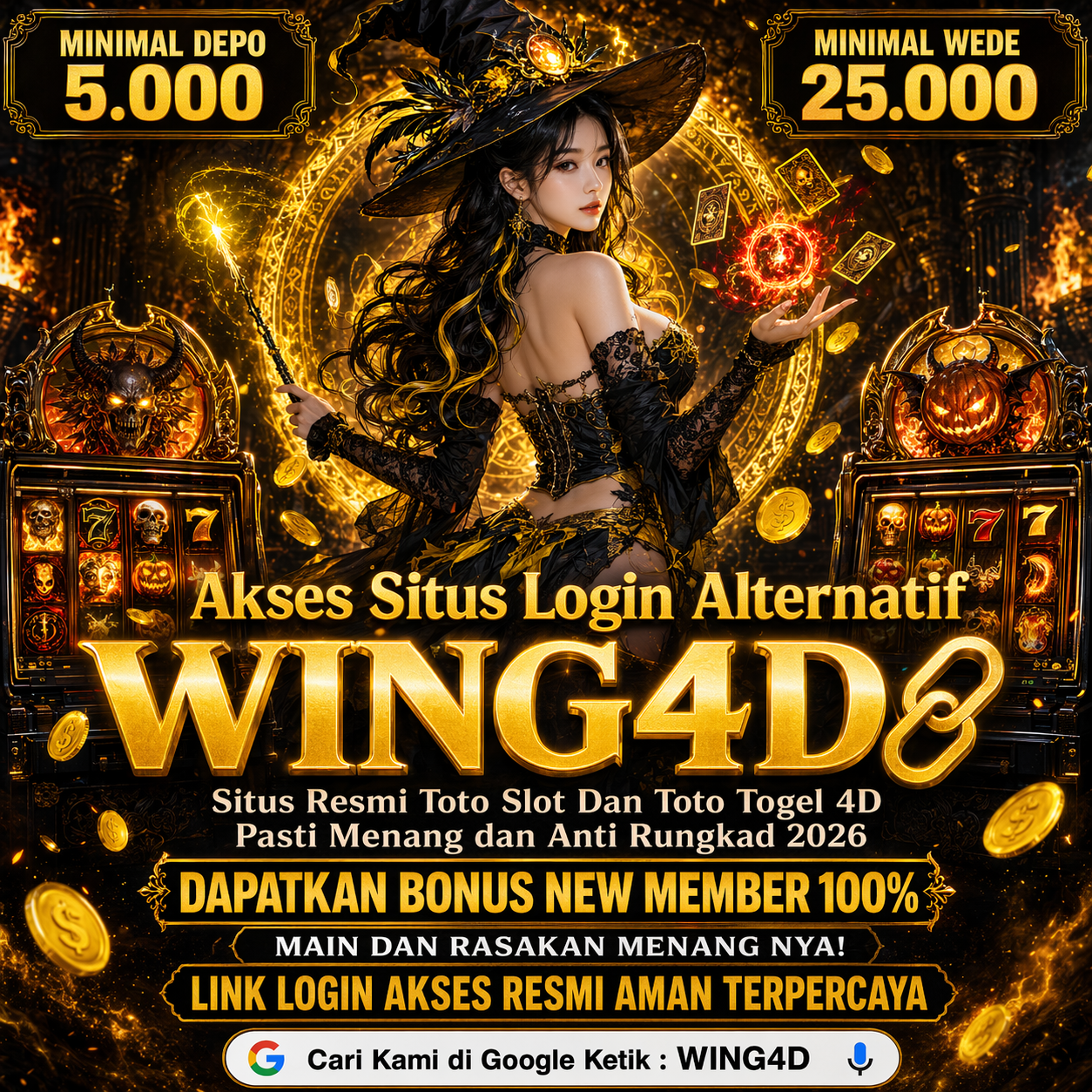 Akses Situs Login Alternatif WING4D 🔗 Situs Resmi Toto Slot Dan Toto Togel 4D Pasti Menang dan Anti Rungkad 2026